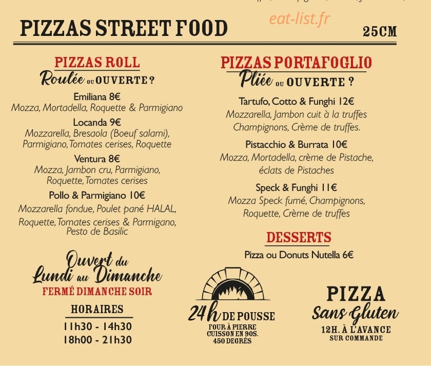 La Locanda 34 — carte page 3