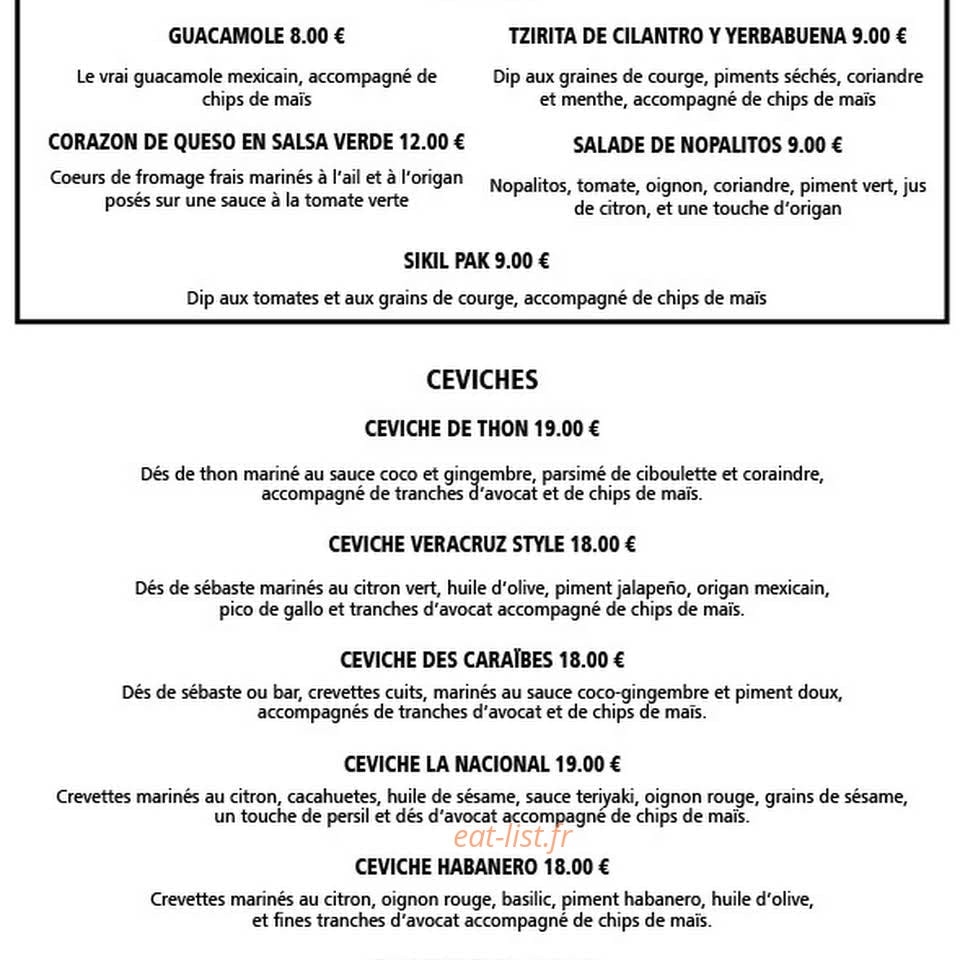 La Nacional — carte page 5