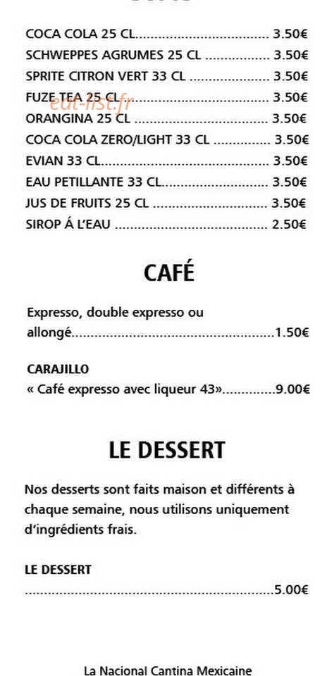 La Nacional — carte page 9