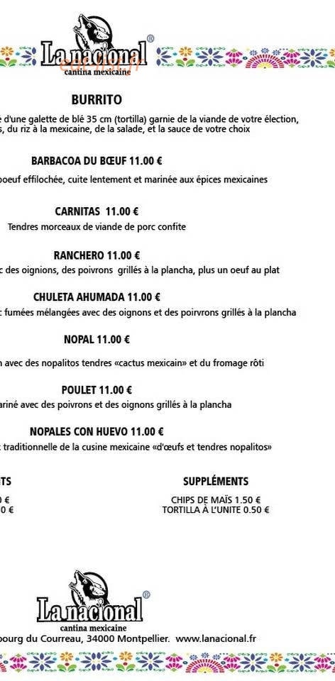 La Nacional — carte page 4