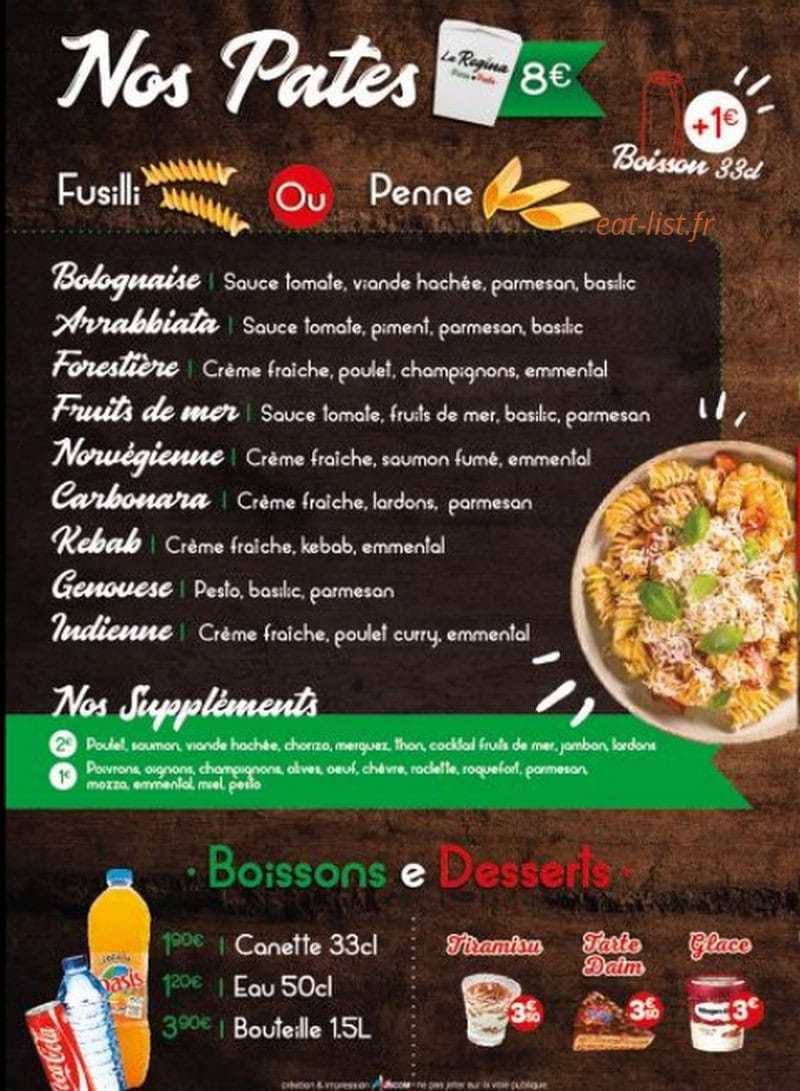 La Regina — carte page 4