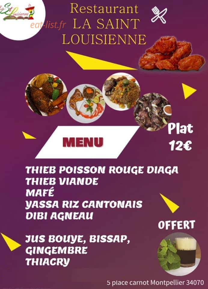 La Saint Louisienne — carte page 1