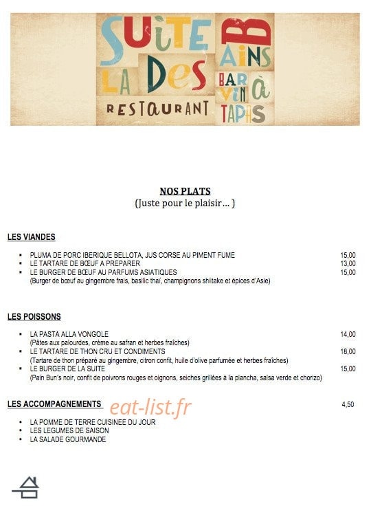 La Suite des Bains — carte page 3