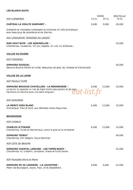 La Suite des Bains — carte page 12