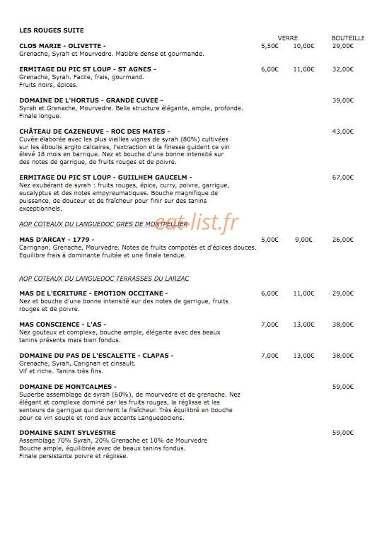 La Suite des Bains — carte page 6