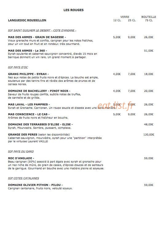 La Suite des Bains — carte page 5