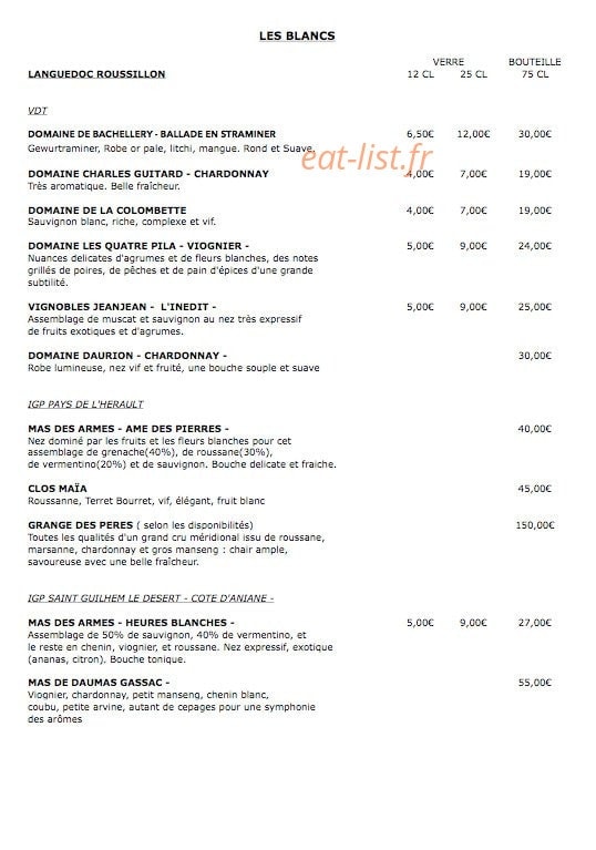 La Suite des Bains — carte page 11