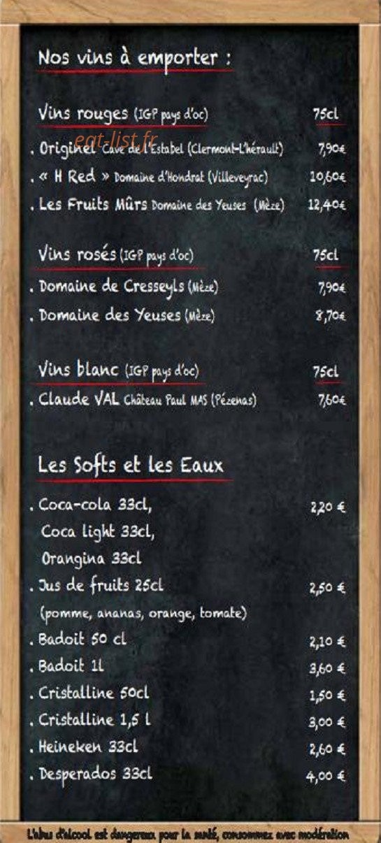 La table du midi — carte page 7
