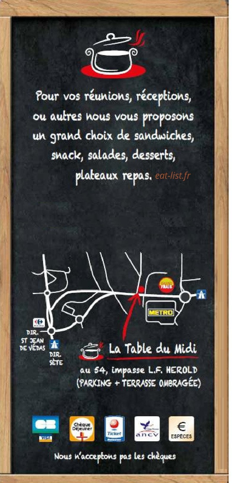 La table du midi — carte page 5