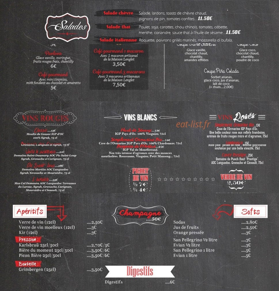 La Terrasse — carte page 2