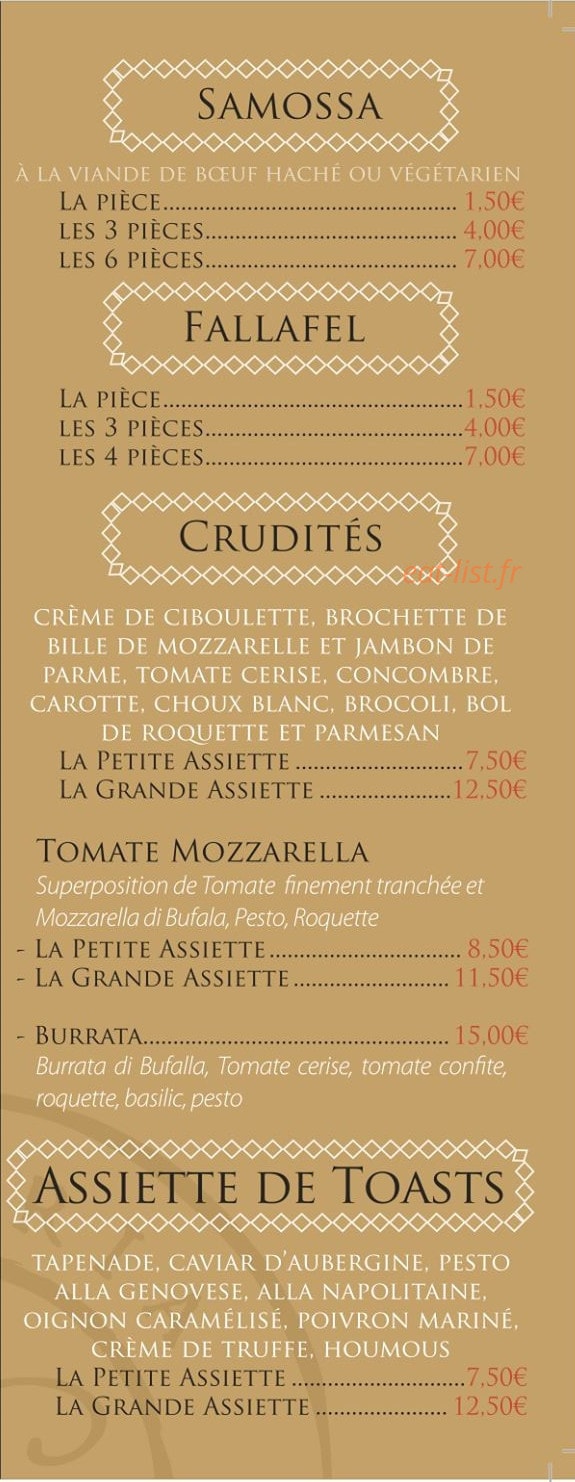 La Trattoria — carte page 4