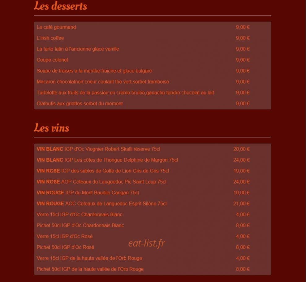 Le Bazar — carte page 2