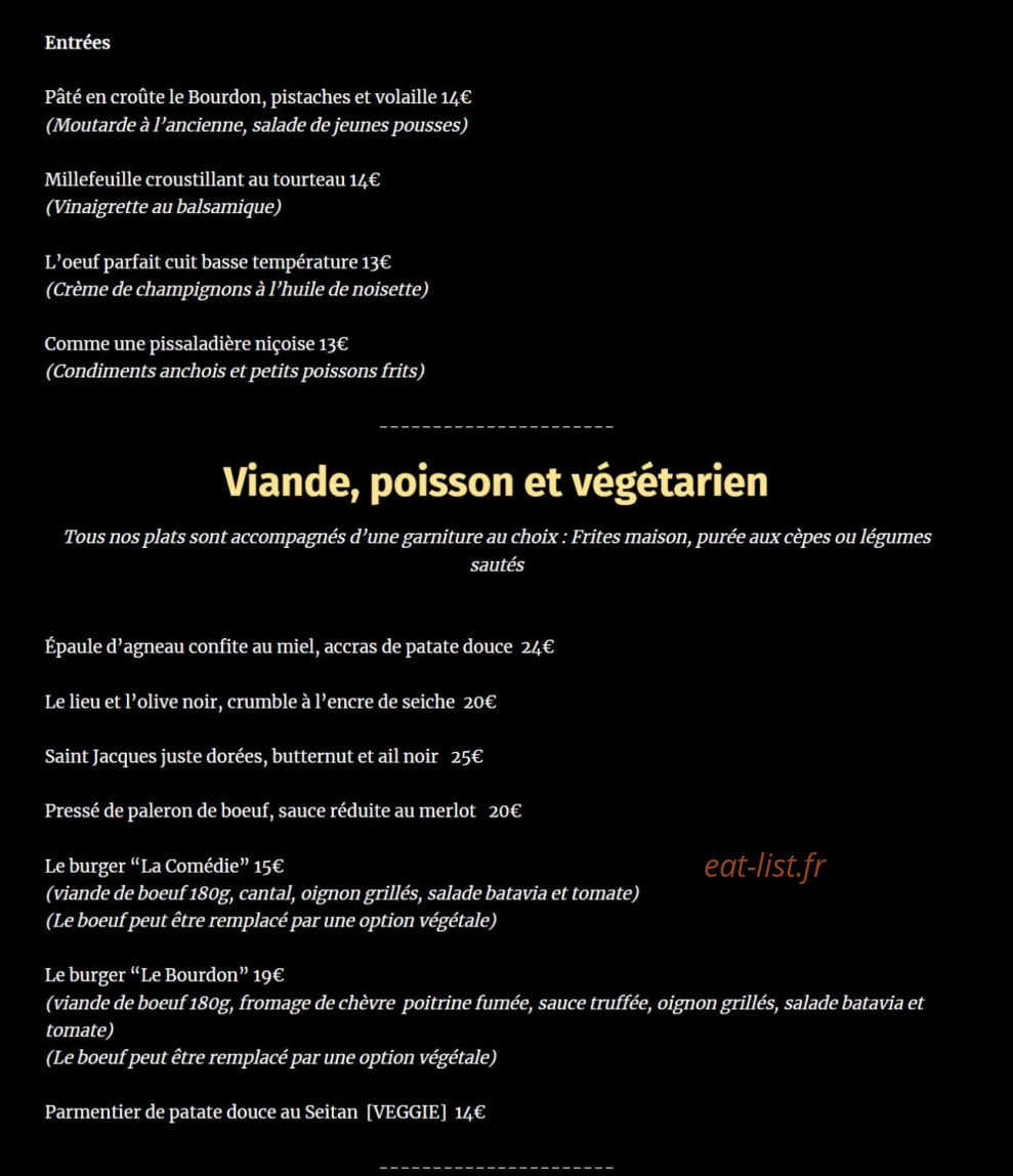 Le Bourdon — carte page 1