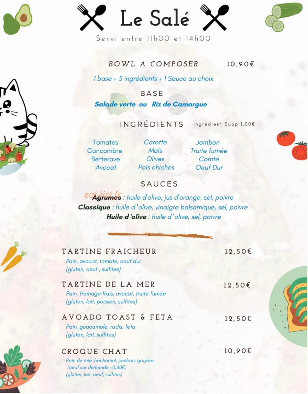 Le Chat Gourmand — carte page 2