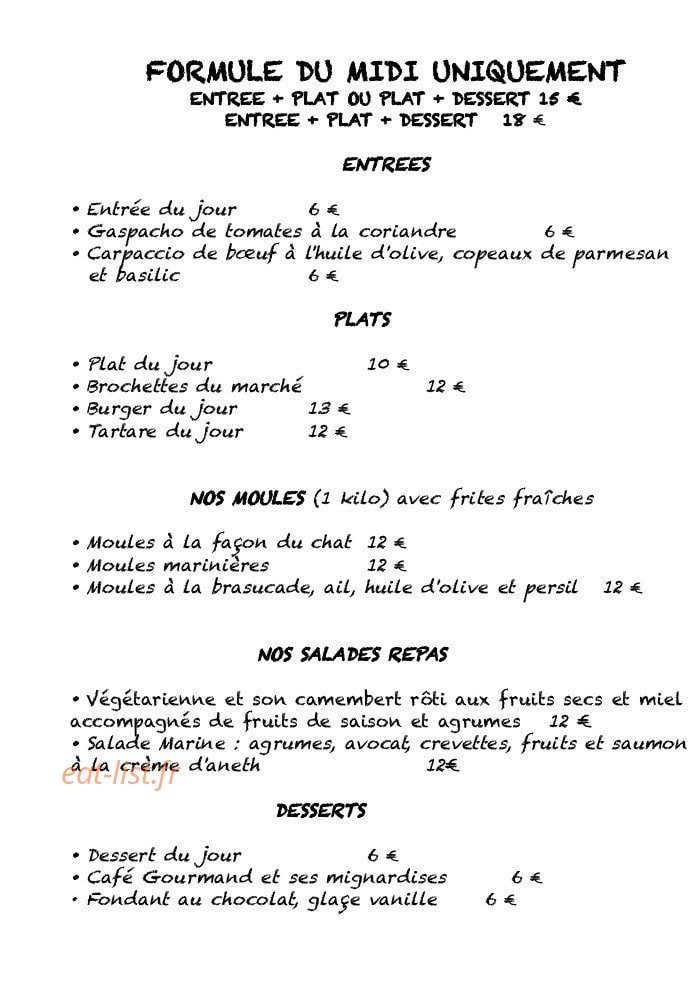 Le Chat Perché — carte page 1