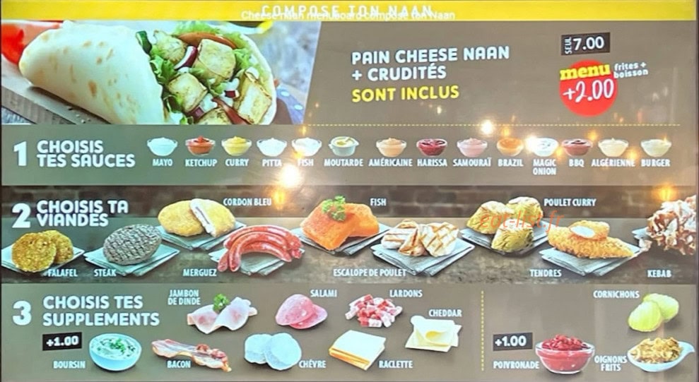 Le Cheese Nan — carte page 1