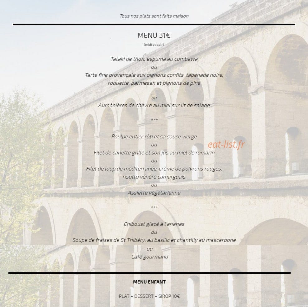 Le Cinq — carte page 1