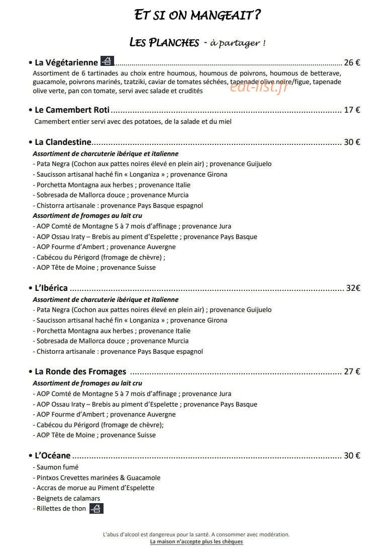 Le Clandestin — carte page 2