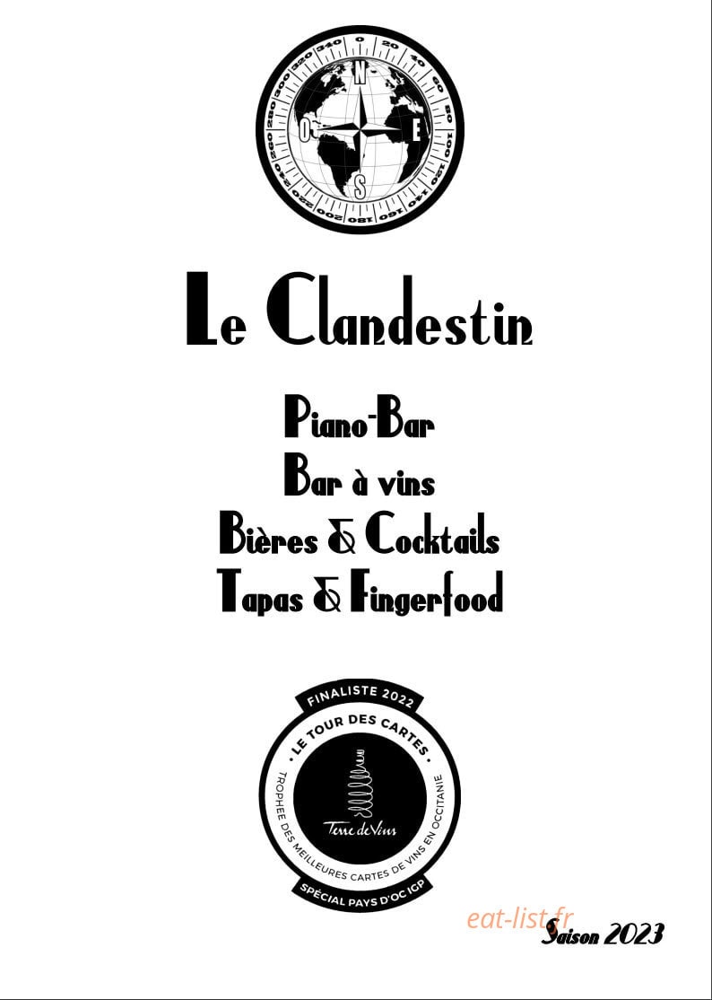 Le Clandestin — carte page 1