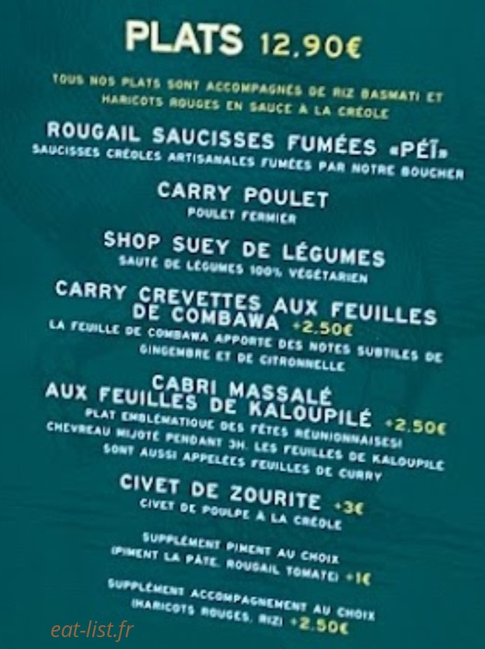 Le Dodo Blanc Montpellier — carte page 2