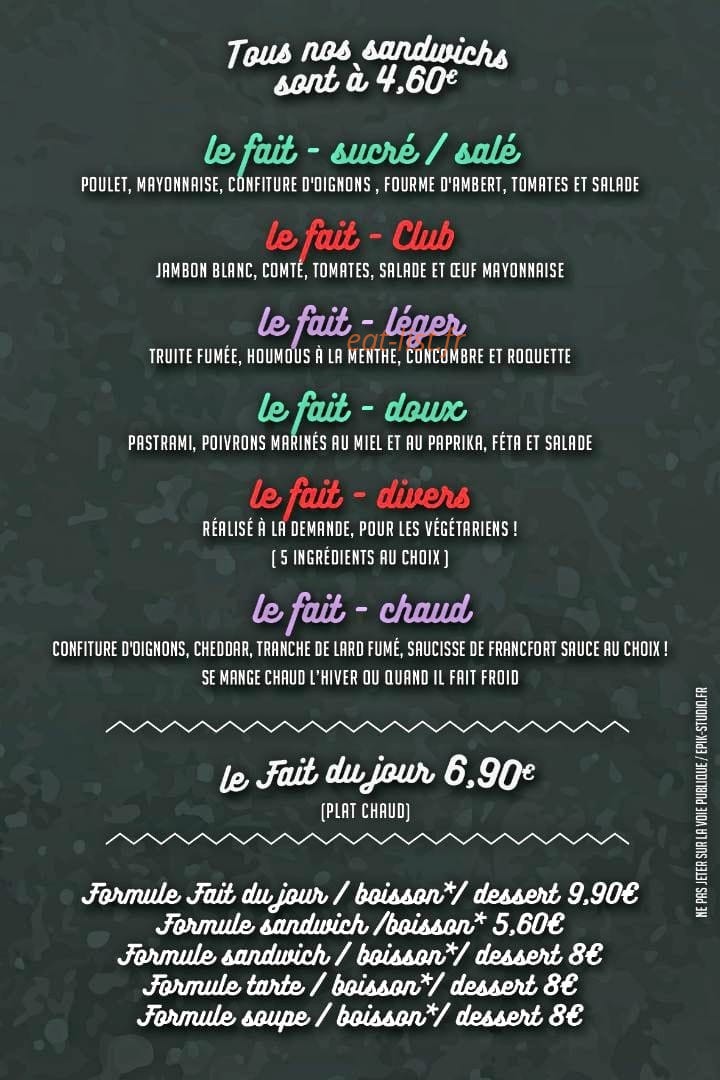 Le Fait'Out — carte page 3