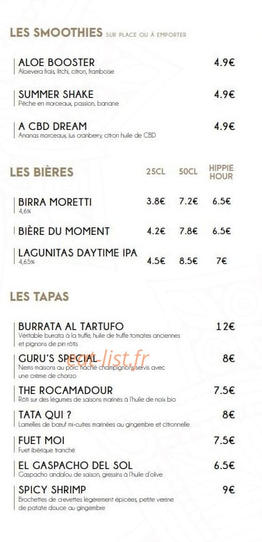 Le Guru — carte page 2