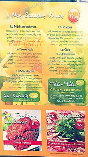 Le lézard sur pâtes — carte page 2