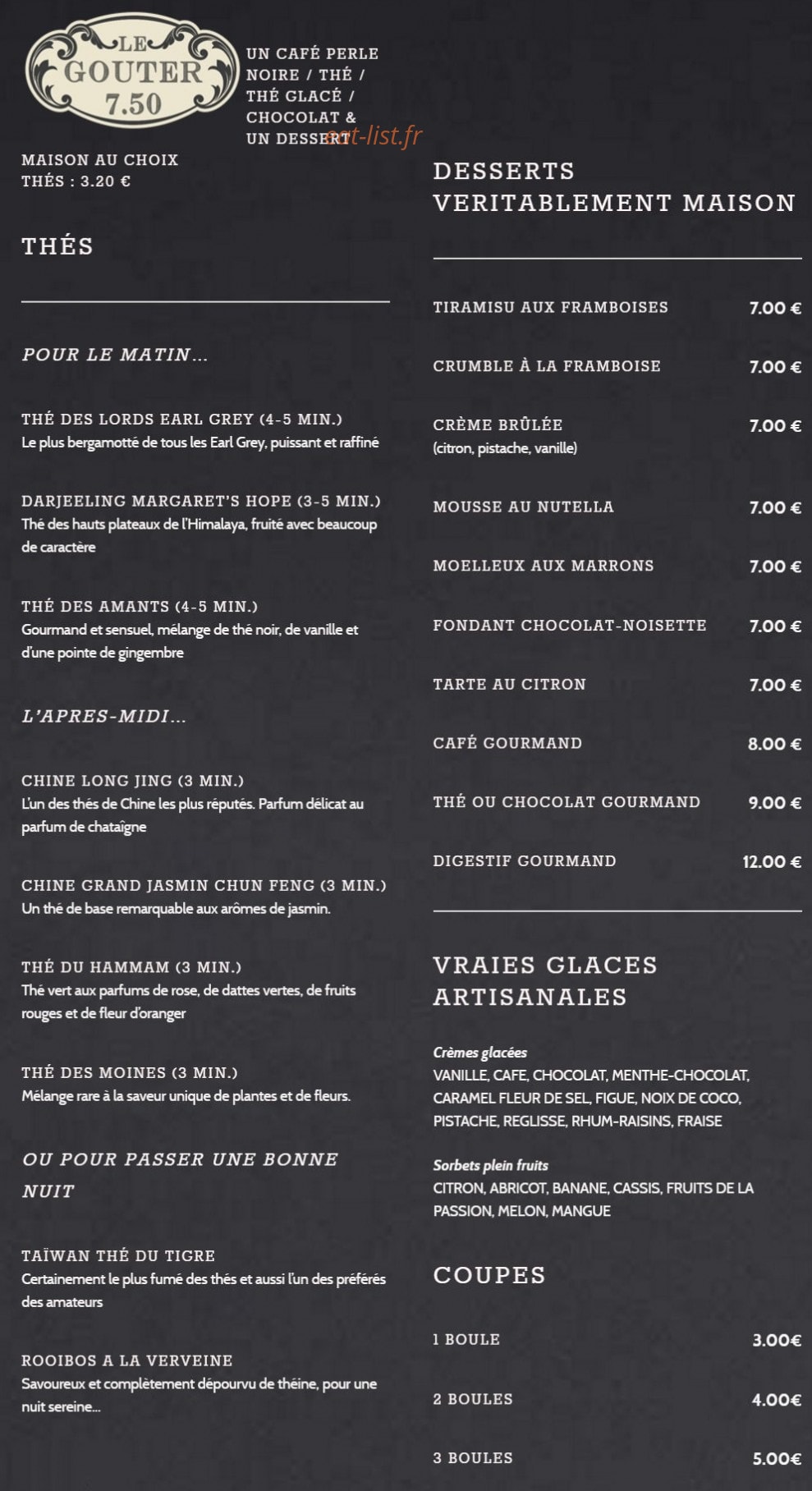 Le Pré Vert — carte page 2