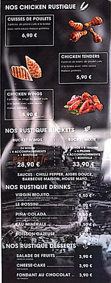 Le Rustique — carte page 3