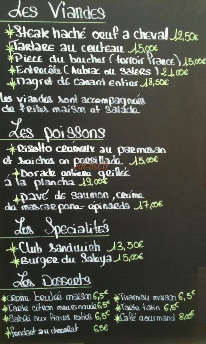 Le Saleya — carte page 1