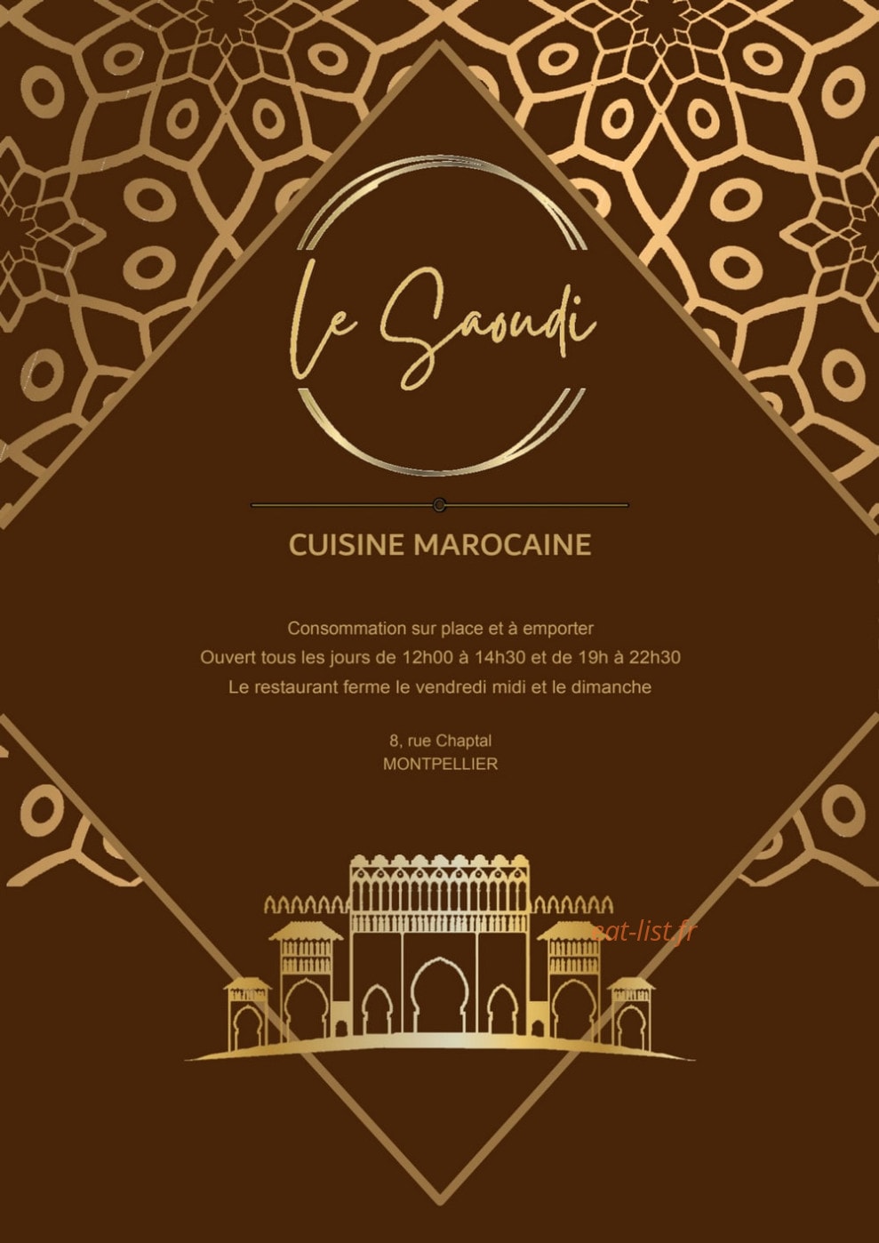 Le Saoudi — carte page 1