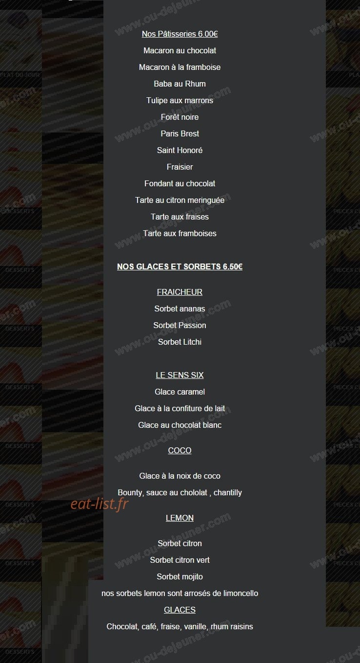 Le Sens Six — carte page 5