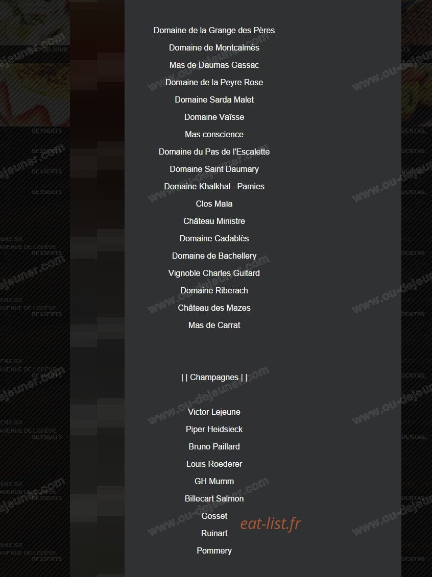 Le Sens Six — carte page 8