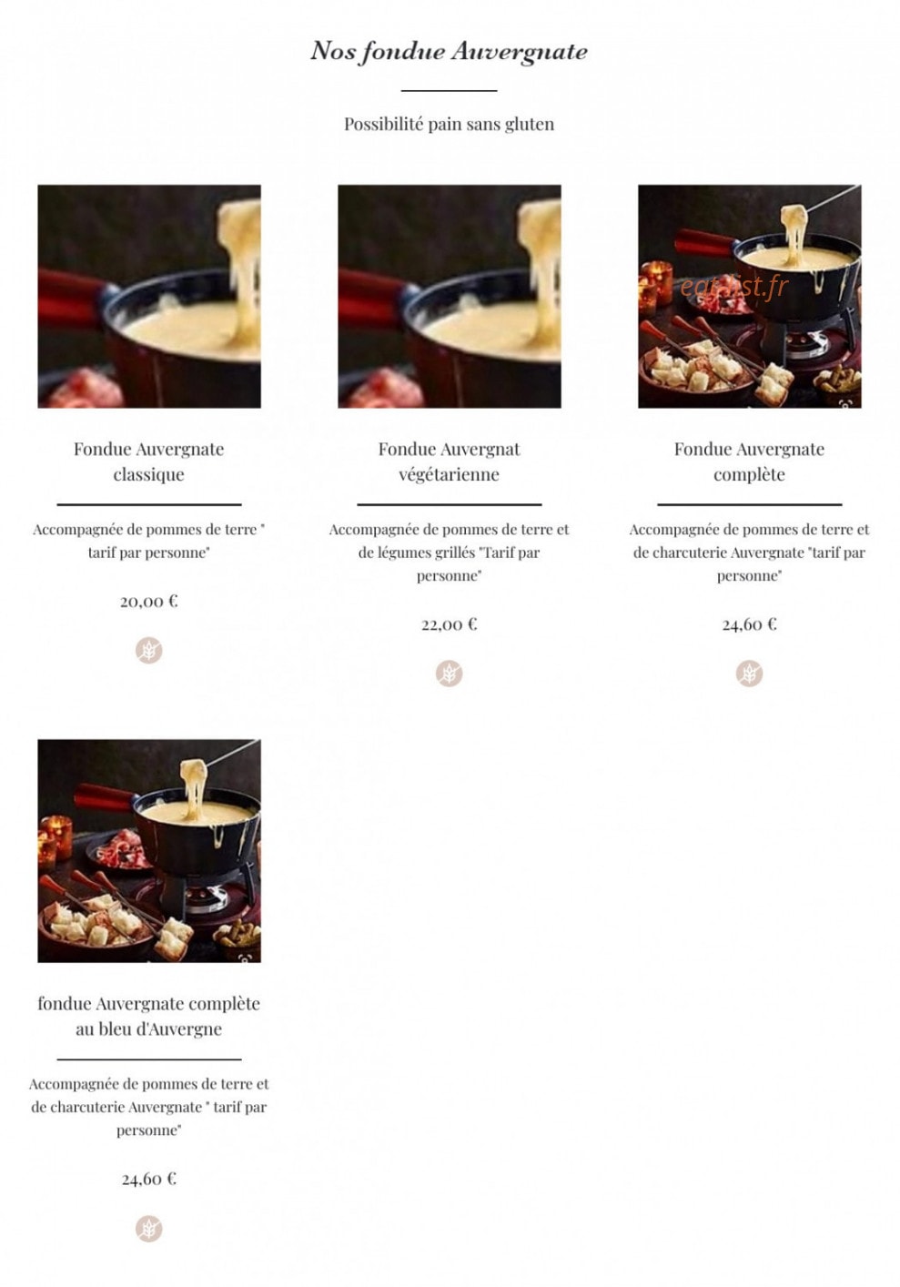 Le sheri's — carte page 1
