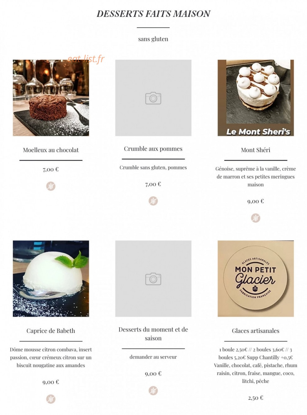 Le sheri's — carte page 6