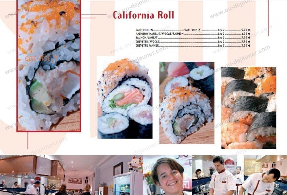 Le Sushi Bar — carte page 8