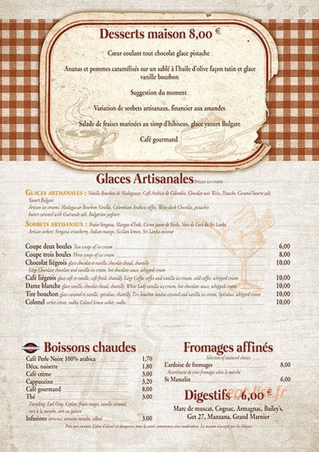 Le Tire Bouchon — carte page 5