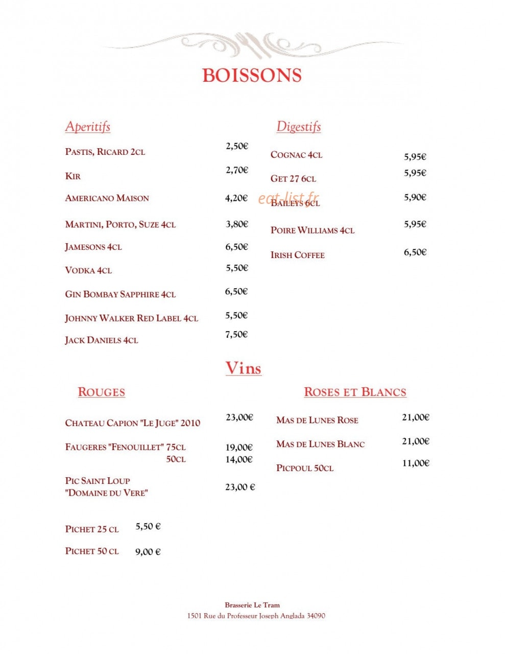 Le Tram — carte page 4