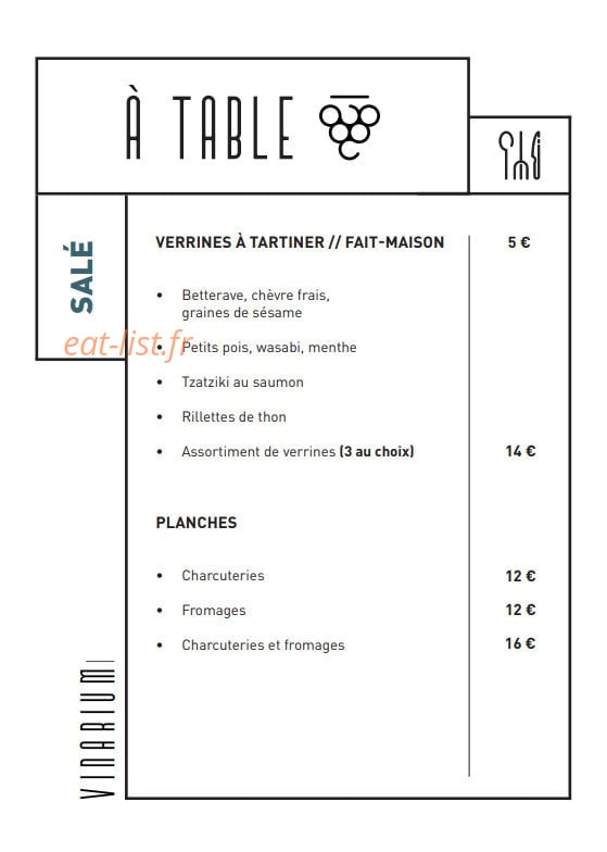 Le vinarium — carte page 3
