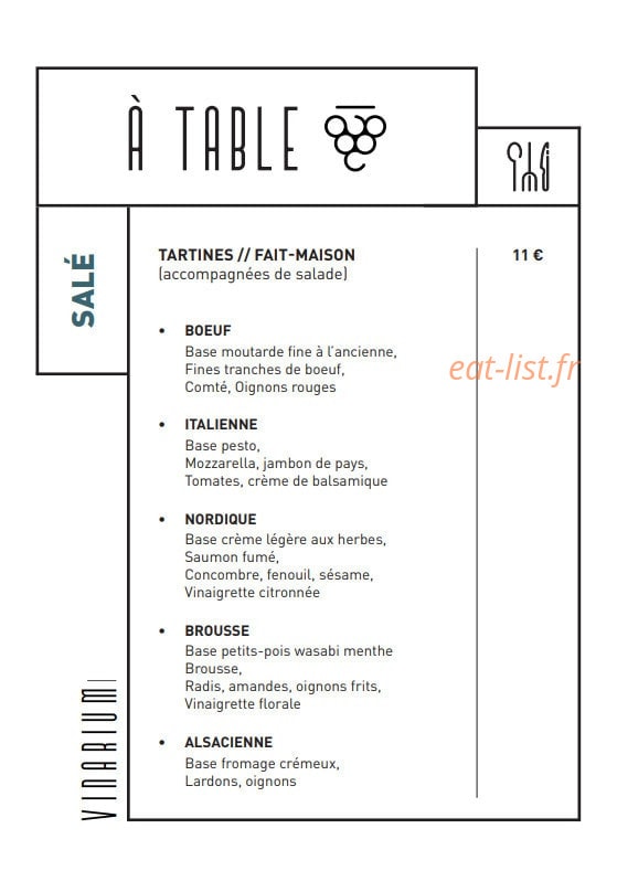 Le vinarium — carte page 2