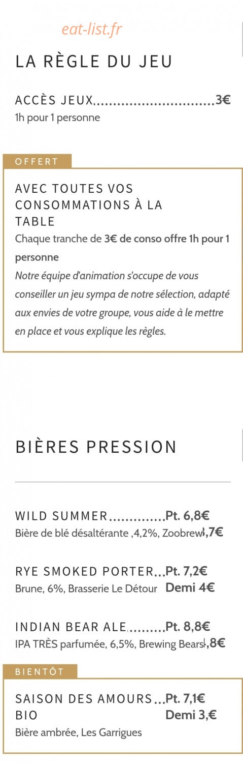 Les Castors — carte page 1