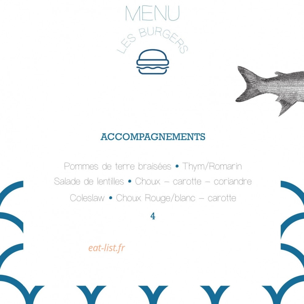 Carte et menu de Les gars de la marine à Montpellier — Les accompagnements