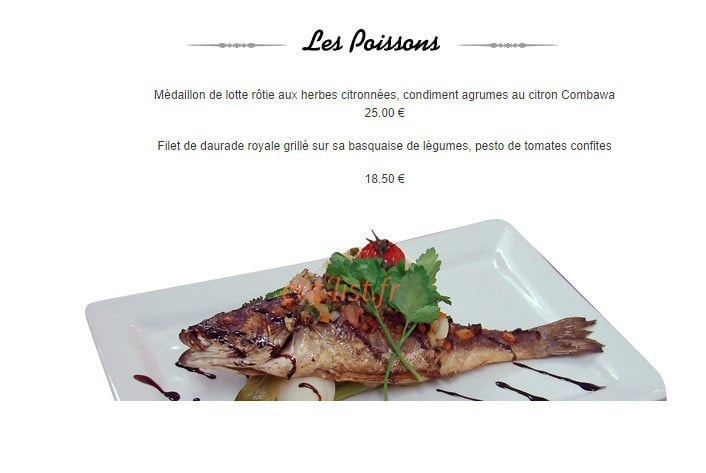 Les Gourmands — carte page 3
