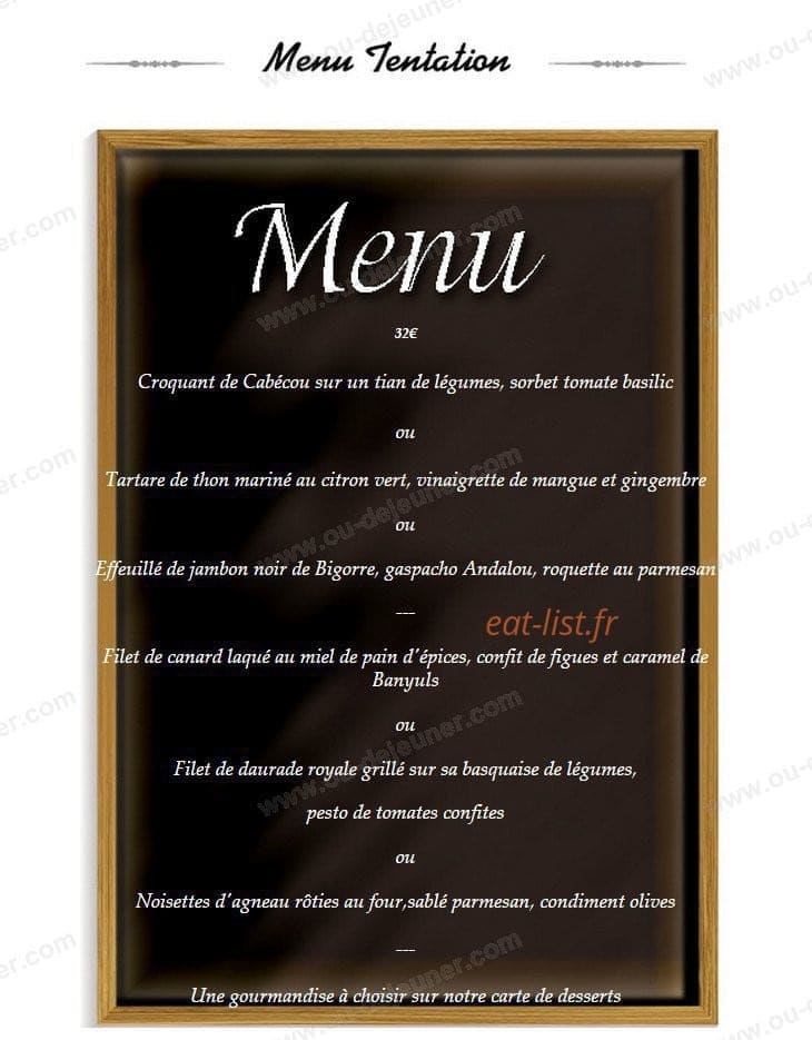 Les Gourmands — carte page 6
