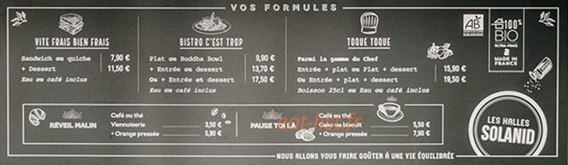 Les Halles Solanid — carte page 1