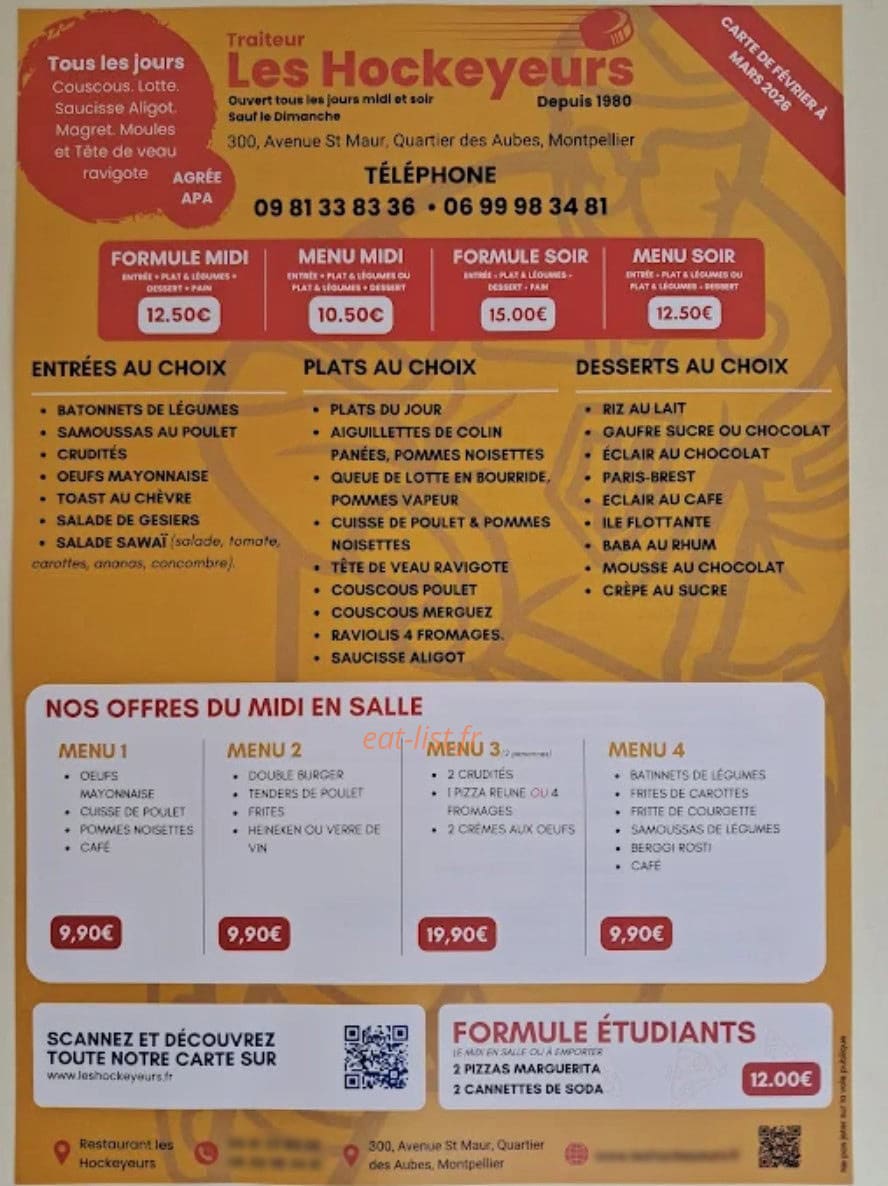 Les hockeyeurs — carte page 2