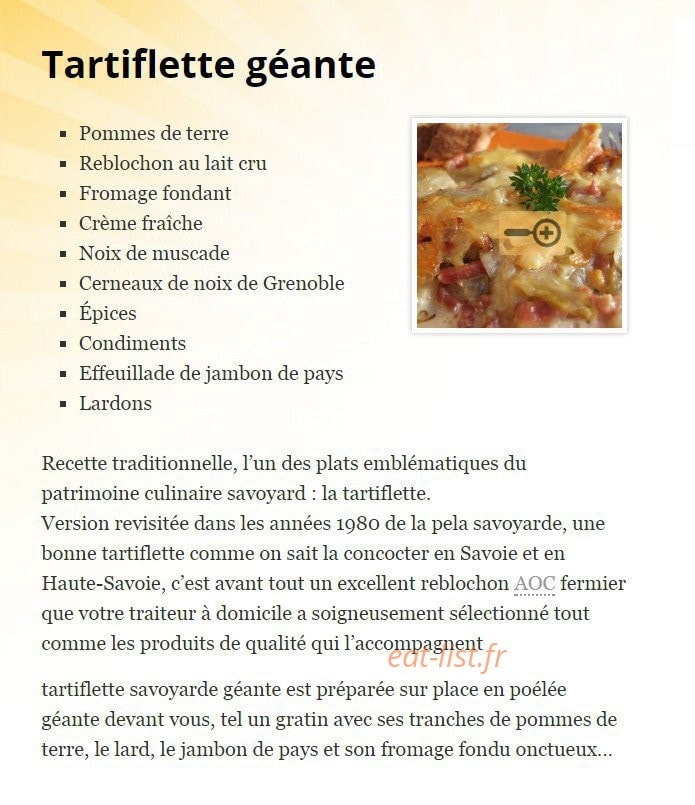 Les Spécialités d'ailleurs — carte page 4