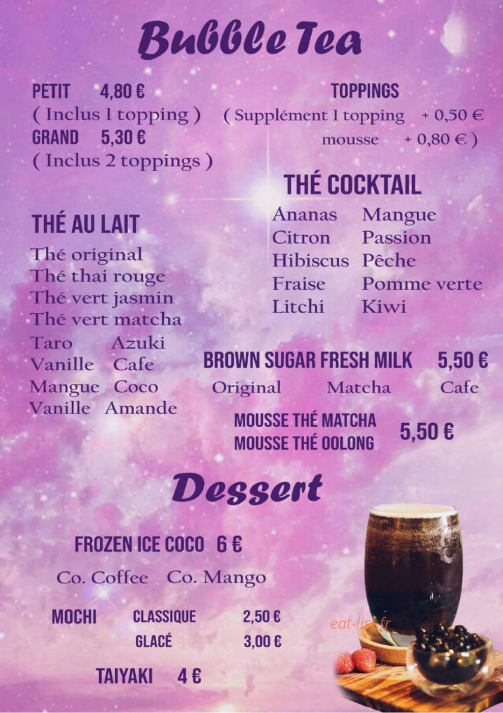 Lys Tea — carte page 2