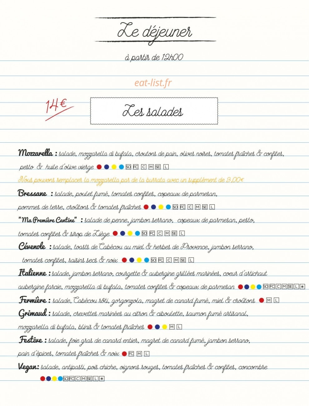 Ma première Cantine — carte page 12