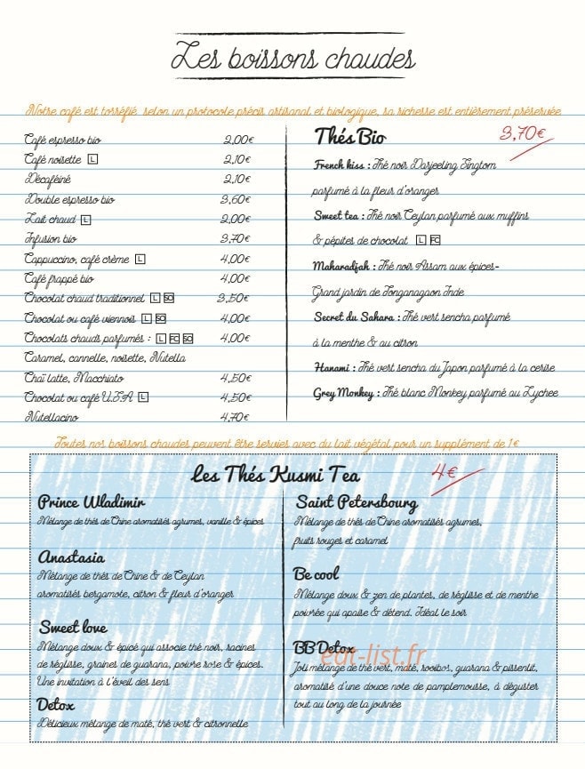 Ma première Cantine — carte page 4